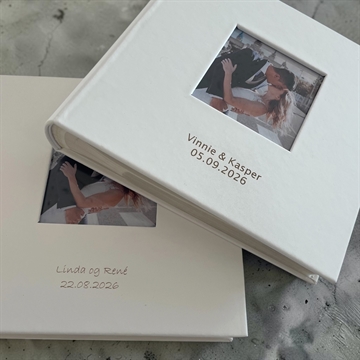 Bryllups fotoalbum med navn